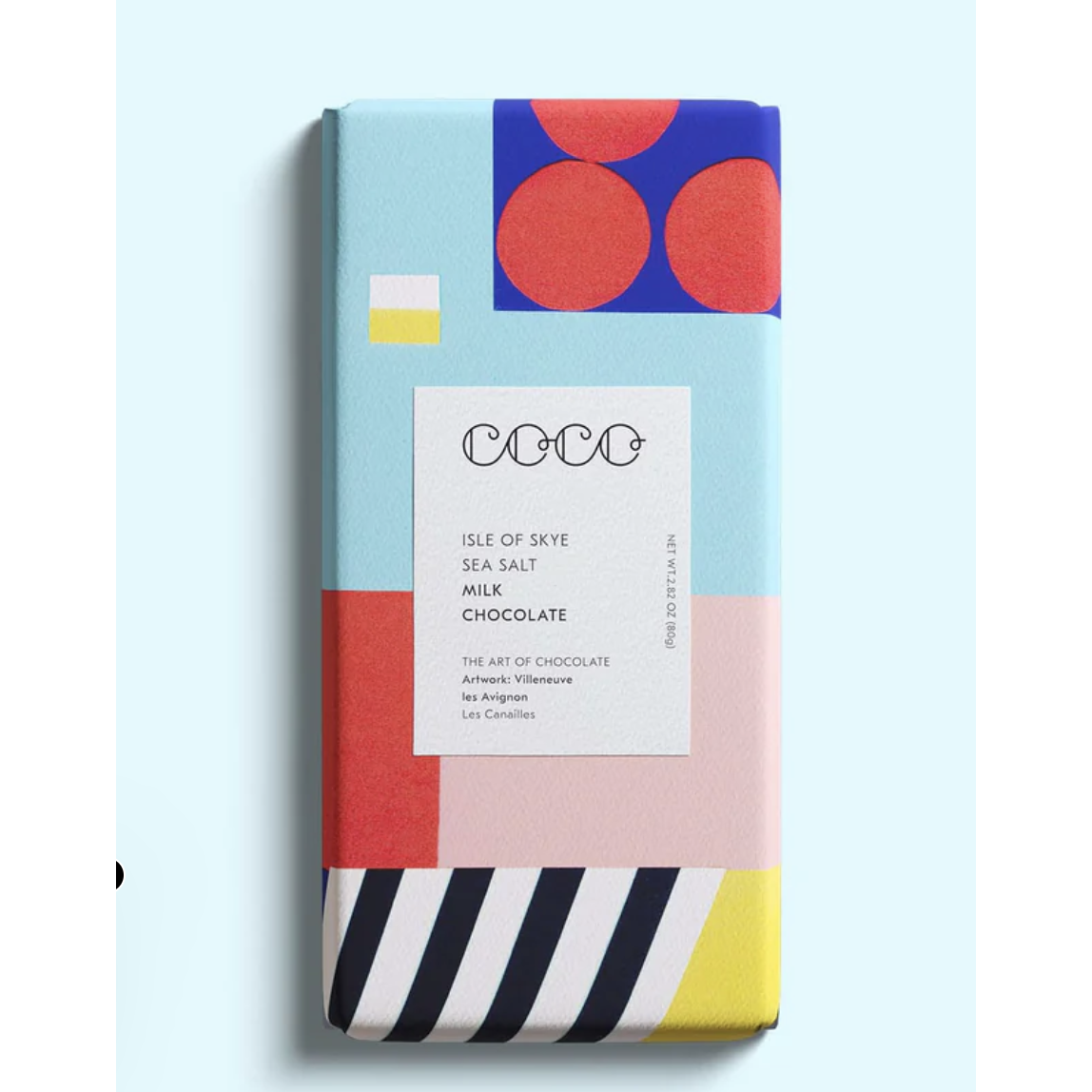 COCO milk chocolate with Isle of Skye sea salt, 80g